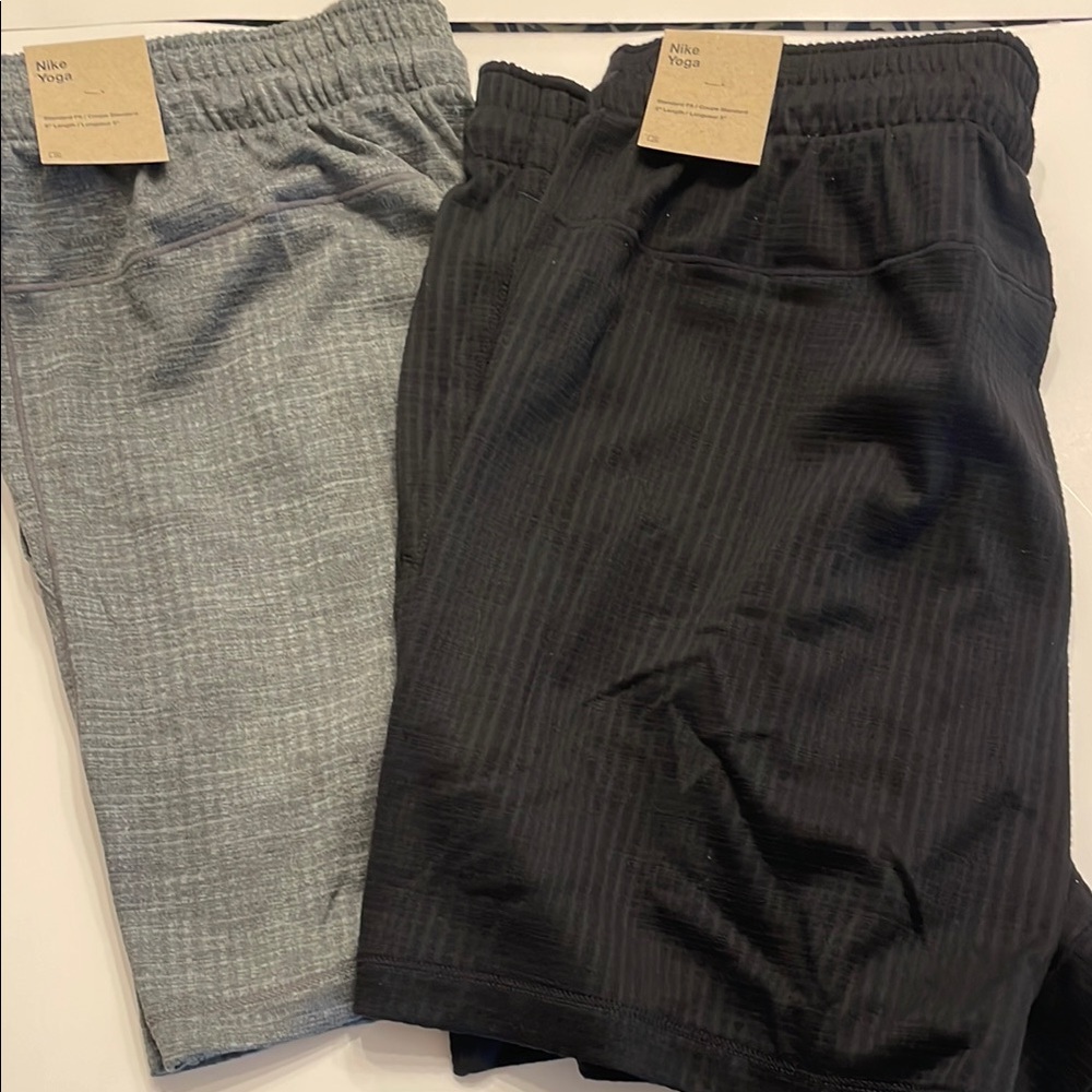 Nike Yoga Shorts Set - Gray and Black